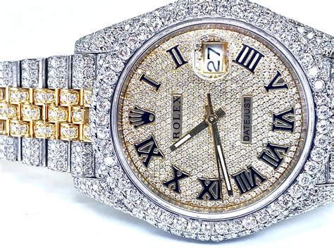 iced out diamond watch